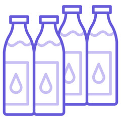 Milk Bottles Icon