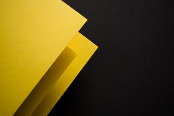 Abstract 3d yellow and black, high contrast background