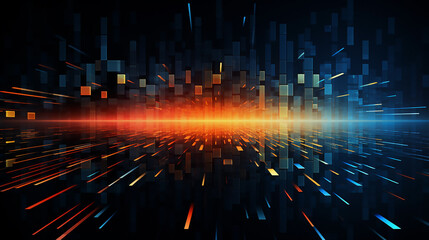 abstract colorful technology business Mordan background. Digital technology banner background.