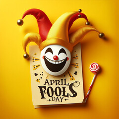 April fools background  - obrazy, fototapety, plakaty