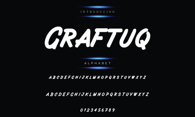 Vector artwork of primitive alphabetic brush drawings of letters and numbers. Font symbols and signs.