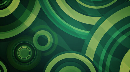 Dark green color retro groovy background presentation design