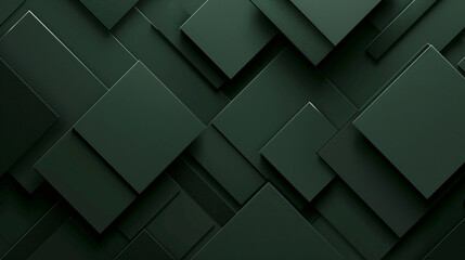 Dark green color abstract shape background presentation design. PowerPoint and Business background. - obrazy, fototapety, plakaty