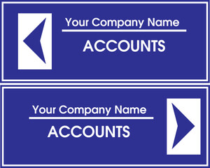 Naklejka premium HIGH QUALITY OFFICE SIGN VECTOR EDITABLE 