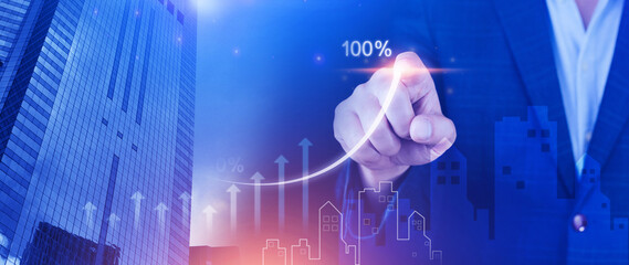 Real estate investment marketing analysis, Growth real estate business, land sales, price increase,...