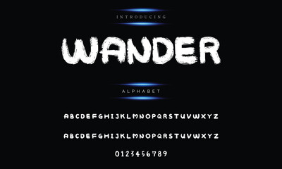 Vintage Handwritten Calligraphic Vector Font for Lettering. Fashionable Vintage Calligraphy Font.