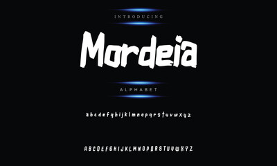 Vintage Handwritten Calligraphic Vector Font for Lettering. Fashionable Vintage Calligraphy Font.