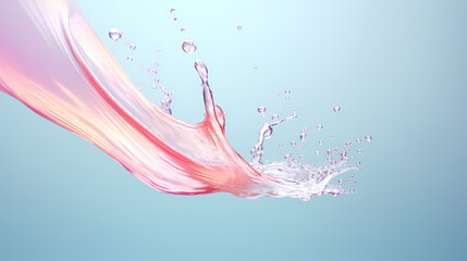 Water splash background, exploding into water droplets