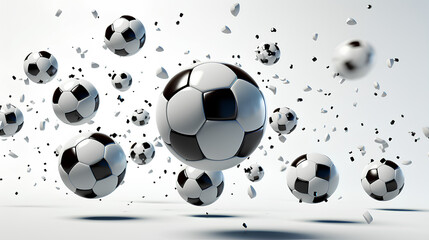 A soccer ball on a white background.