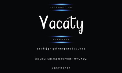 An elegant brush was used to paint an alphabet, typeface, and capital letters in uppercase.