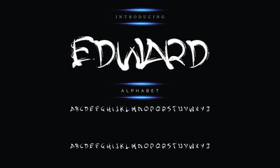 Handwritten handwritten script logotype font lettering in the best alphabet painting style.