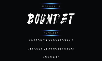 Handwritten handwritten script logotype font lettering in the best alphabet painting style.