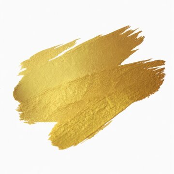 Brush Paint Gold Drawing