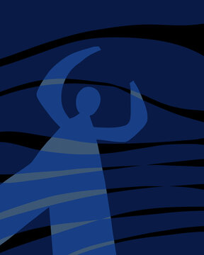 Human body feeling trauma pain illustration