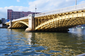 隅田川に架かる蔵前橋