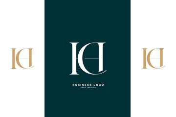 HC, CH, H, C, Abstract Letters Logo Monogram
