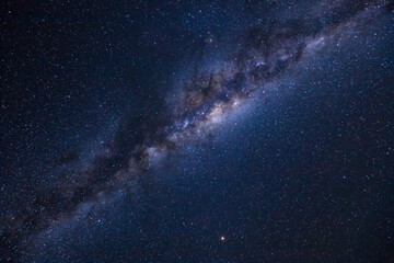Starry Night: Milky Way at Barranco Camp, Mt. Kilimanjaro - obrazy, fototapety, plakaty