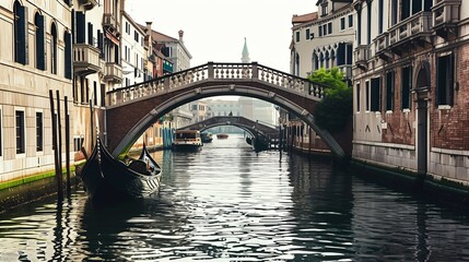 Fototapeta na wymiar one of the canals in Venice 