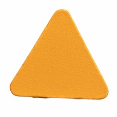 orange sponge isolated on white