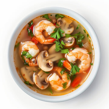 thai soup with shrimp