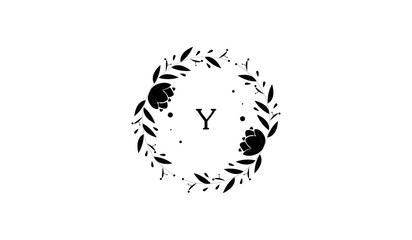 Luxury Double Flower Alphabetical Logo