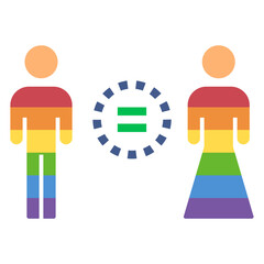 equality flat style icon