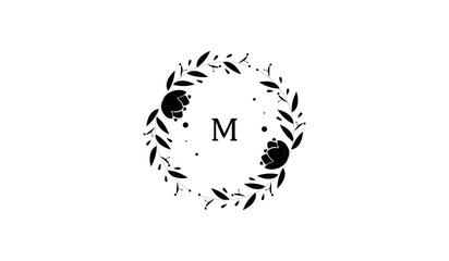 Luxury Double Flower Alphabetical Logo
