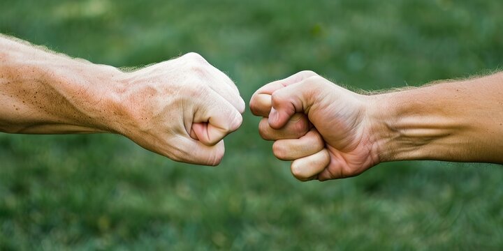 Tight grip on each other hands, a close-up showing the struggle and determination , concept of Resilience