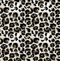 Leopard and zebra pattern design, illustration background, brown leopard and zebra design pattern. Textile print pattern.