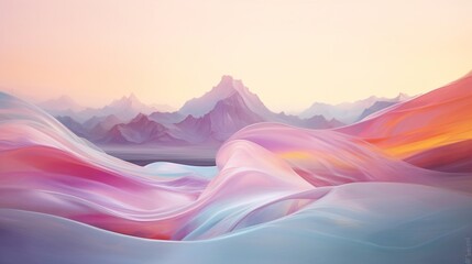 Abstract background of mountains. 3d rendering, 3d illustration.