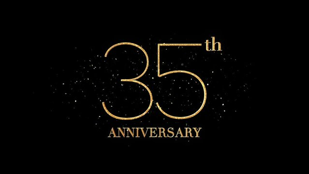 35 th Anniversary Text, Alpha Channel