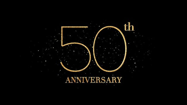50 th Anniversary Text, Alpha Channel