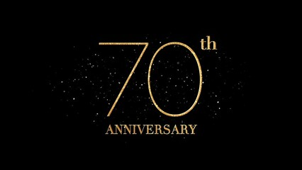 70 th Anniversary Text, Alpha Channel