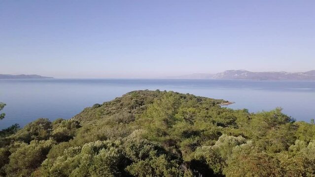 Discovering Marmaris: Aerial Drone Video of Lush Island Paradise, Turkey