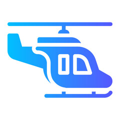 helicopter gradient icon