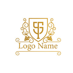 Wine logo vintage emblem, classic luxury