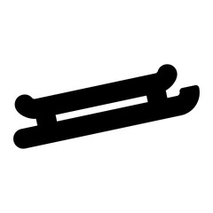 sledge glyph icon