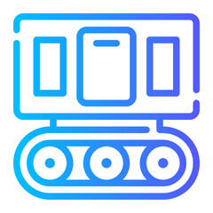 tracked vehicle gradient icon