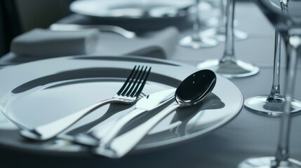 Elegant Cutlery Set Display