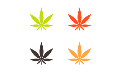 Fototapeta na wymiar Marijuana Leaf Logo 