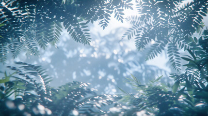 Fototapeta na wymiar Winter Wonderland: A Snowy Scene Set Against a Blue Sky, Where the Spirit of the Season Comes Alive