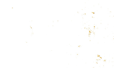 Doted and confetti golden glitter on transparent background. Shiny glittering dust. Gold glitter sparkle confetti that floats down falling