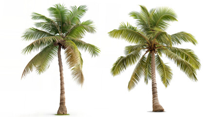 collection coconut tree PNG transparent background 