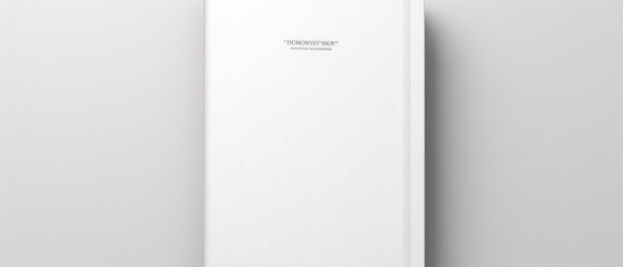 A sleek notepad with a minimalistic cover design, exuding a contemporary and organized feel. - obrazy, fototapety, plakaty