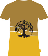 Creative vector of t-shirt design