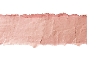 Ripped paper tear from notebook or sheet isolated on transparent png background, cutout paper, blank note piece.