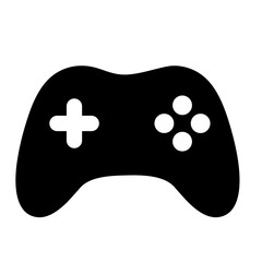 Joystick vector icon. Game console symbol. Vector illustration isolated on white background.