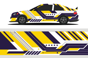 Vector design for cars stickers Vector design with grungy lines abstract Design a racing background kit for racing car
