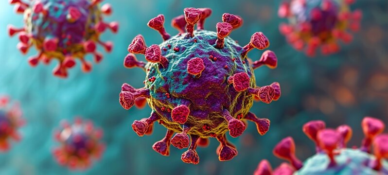 red and yellow cells virus