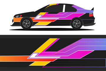 Vector design for cars stickers Vector design with grungy lines abstract Design a racing background kit for racing car
